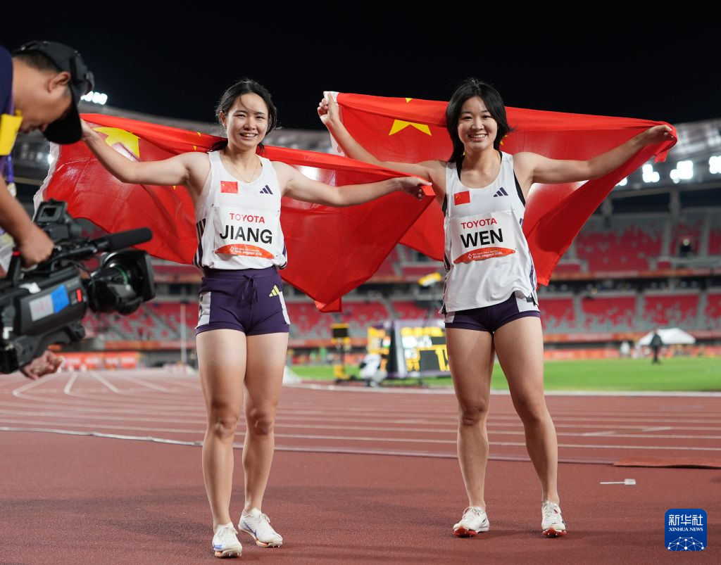 亚残运会|田径——女子100米T37/T38决赛:中国选手包揽冠亚军